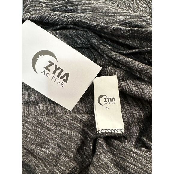 Zyia infinity black tank top ties in front size XL. NWT. #17-0423 - Picture 5 of 6